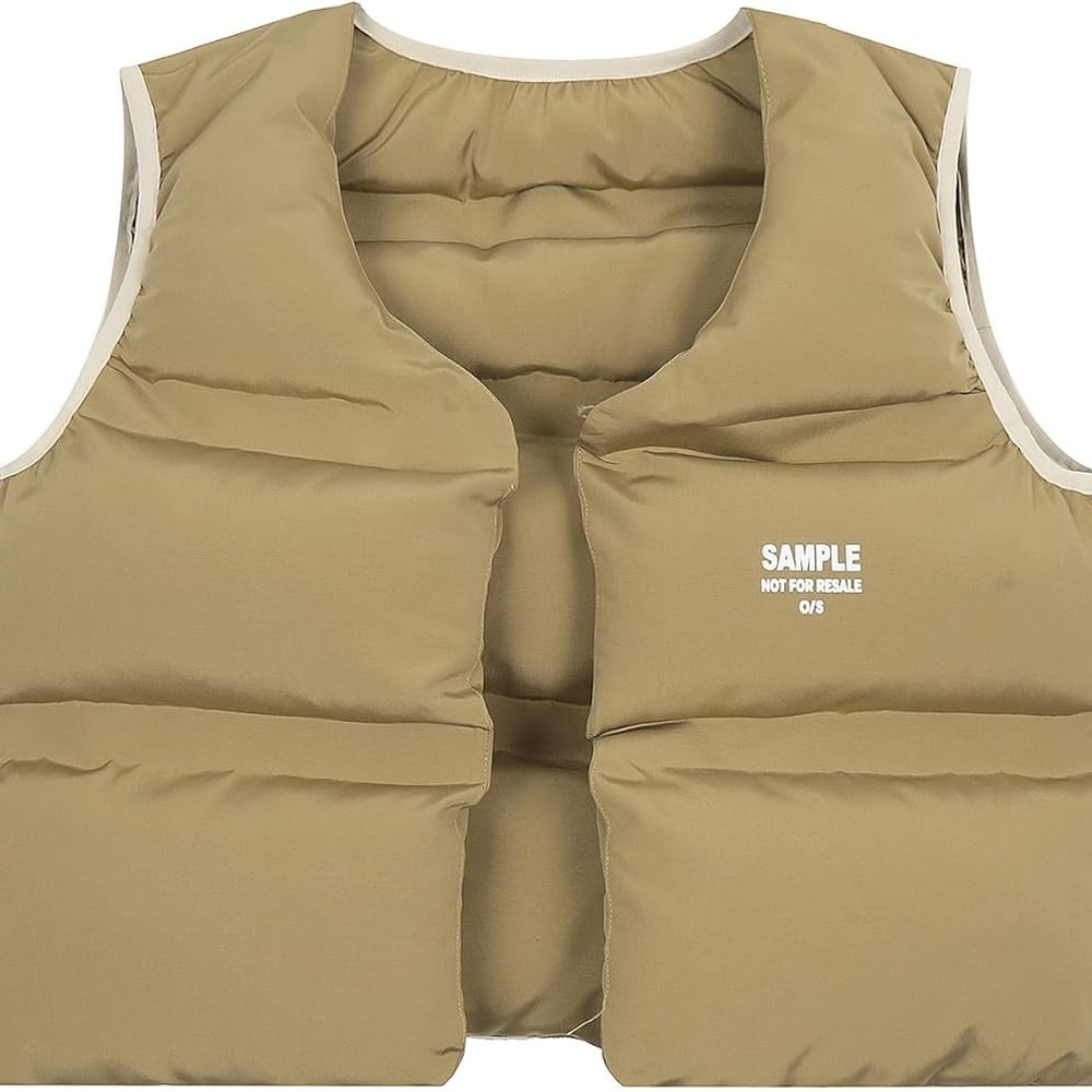 Chainsaw Winter Crop Vest Puffer